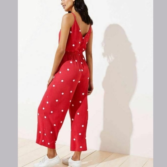{LOFT} Polka dot jumpsuit - Picture 3 of 3
